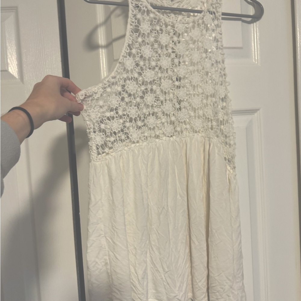 POL Size small- floral see through tank- open back